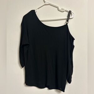 Guess Black Long Sleeve Blouse